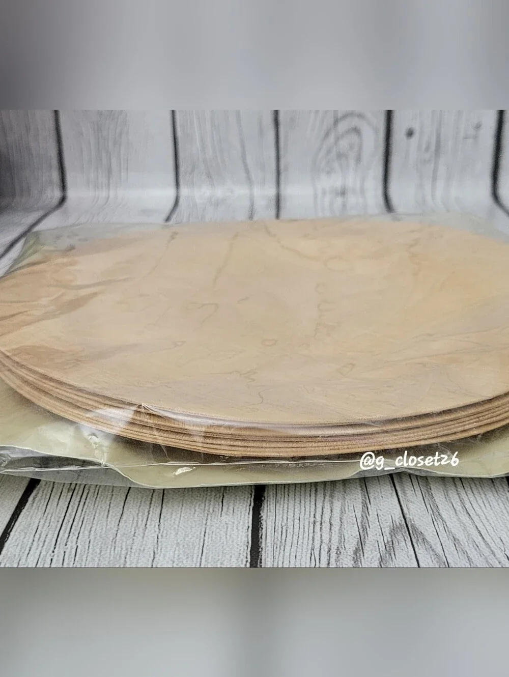 Pottery Barn Bamboo Disposable Bamboo Plates, Pack of 8